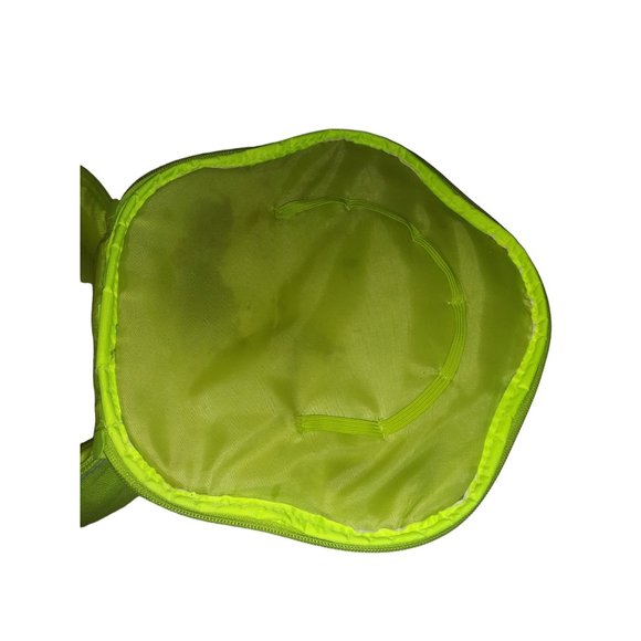 VTG Polly Pocket Zip Lunch Bag Green Purple Swirl Floral Travel Case 2003 - Picture 4 of 8